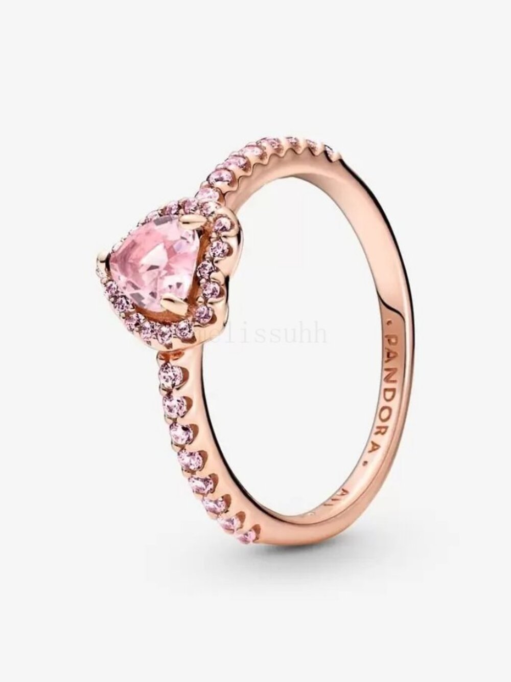 Pandora Sparkling Elevated Heart Ring